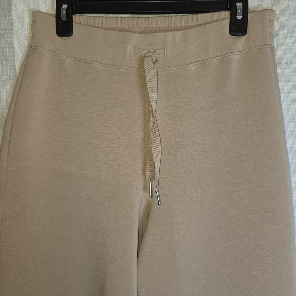 Spanx Sweatpants Air Essentials LARGE Smoke Mauve Pink Wide Leg Pants Airluxe - Picture 2 of 11